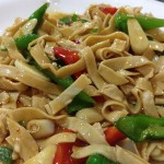 Tofu strips with chillis