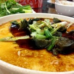Three kinds of steamed egg