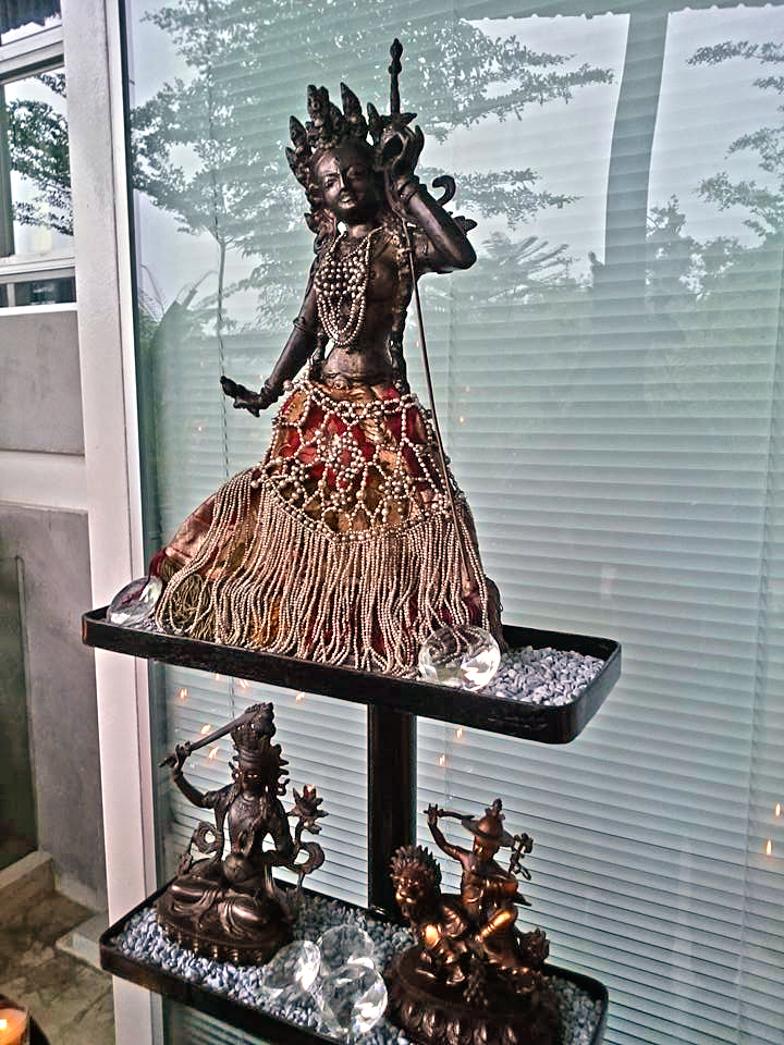 The adamantine crimson goddess herself, Vajrayogini (Neljorma). Picture courtesy of Martin Chow (http://www.facebook.com/martin.chow.73)